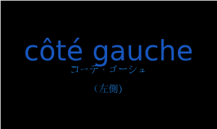 コーテ・ゴーシュ（フランス語:côté gaucheの発音と意味）