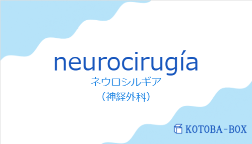 ネウロシルギア（スペイン語:neurocirugíaの発音と意味）