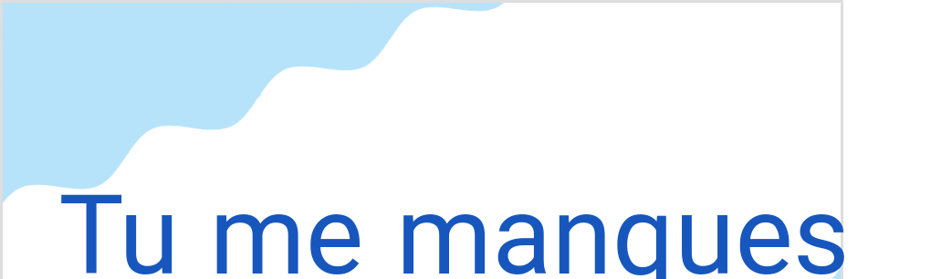 Tu me manquesの発音と意味