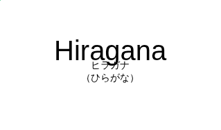 ヒラガナ（フランス語:Hiraganaの発音と意味）