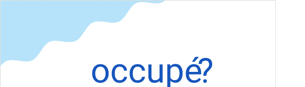 occupé?の発音と意味