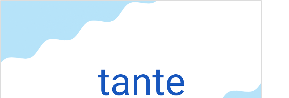 タント(フランス語:tanteの発音と意味)