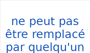 ネ プー パ パ スェ レ プラスェ パ クエルクアンドル(フランス語:ne peut pas être remplacé par quelqu'un d'autreの発音と意味)