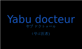 ヤブ ドクトゥール（フランス語:Yabu docteurの発音と意味）