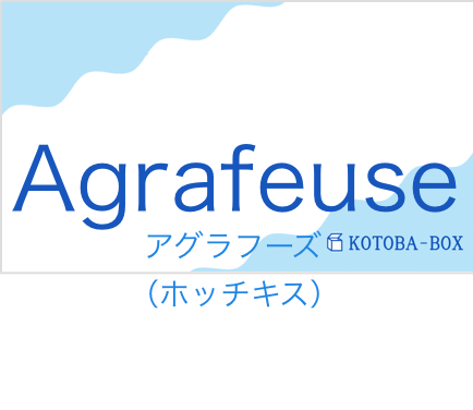 アグラフーズ(フランス語:Agrafeuseの発音と意味)