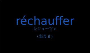 レショーフェ（フランス語:réchaufferの発音と意味）